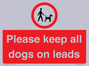 Please keep all dogs on leads